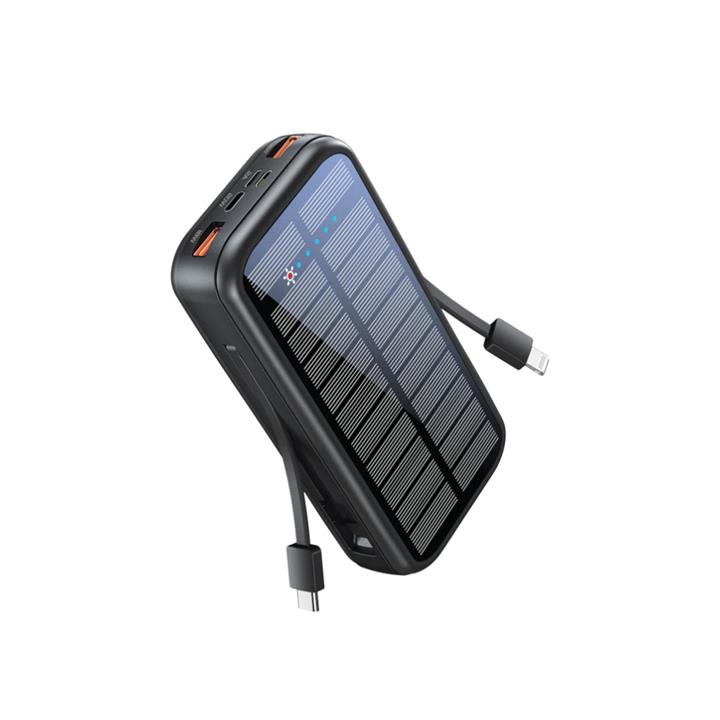 پاور بانک خورشیدی 5در1 پرومیت مدل Promate EcoLight™ Solar Power Bank SolarTank-20PDCi ظرفیت 20000mAh